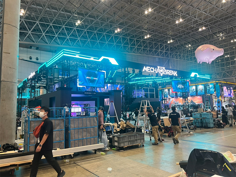 ブース全体像 現場の様子