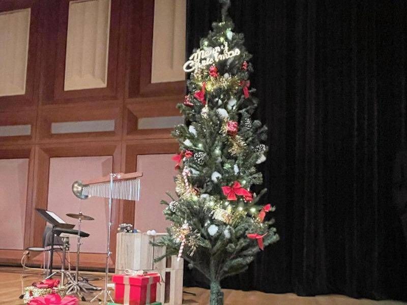 クリスマスツリー 設営現場