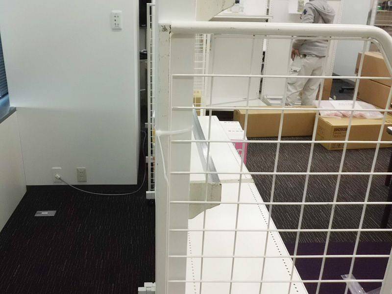 ゴンドラ棚 現場写真