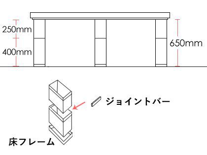 組立式テーブル 詳細図3