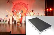 日本舞踊の舞台として利用 簡単ステージ