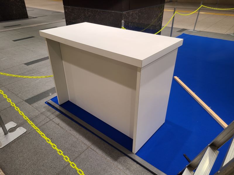 受付カウンターの使用例