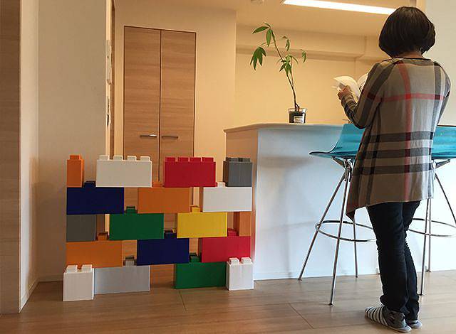 マイ・ブロックをちょっとしたパーテーションに使用