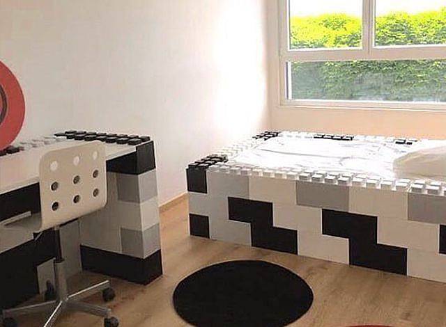 マイ・ブロックをデスクやベッドフレームに使用