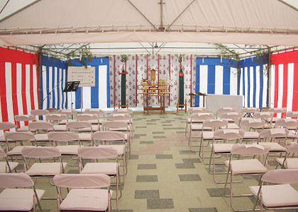 式典会場 現場写真