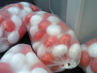 バルーンアーチ 準備風景