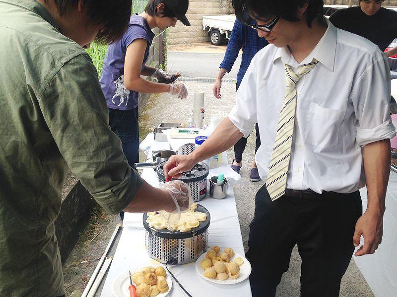 電気たこ焼き器 使用風景3