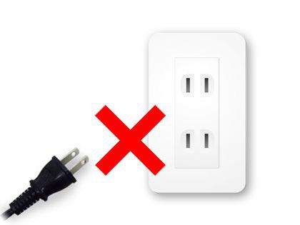100V使用不可能