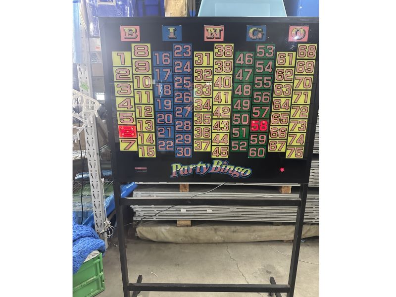 ビンゴゲーム機(スタンド式) 実際の画像