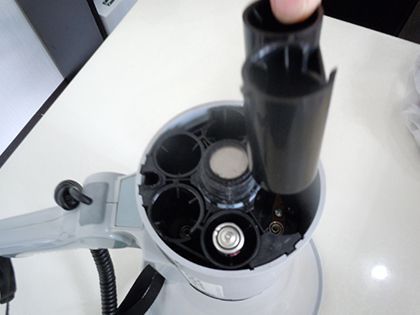 メガホン拡声器の準備風景