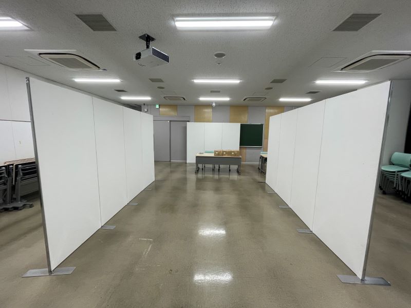 展示会用Pパネルの使用例