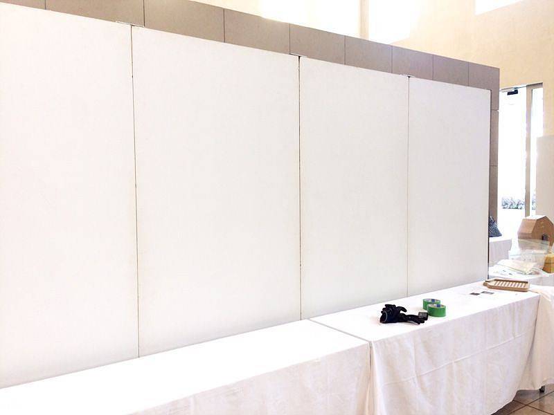 L字型ワイドポップスタンド 使用風景