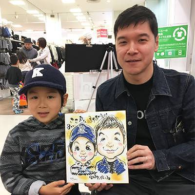 ご本人と似顔絵1