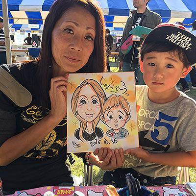 ご本人と似顔絵4