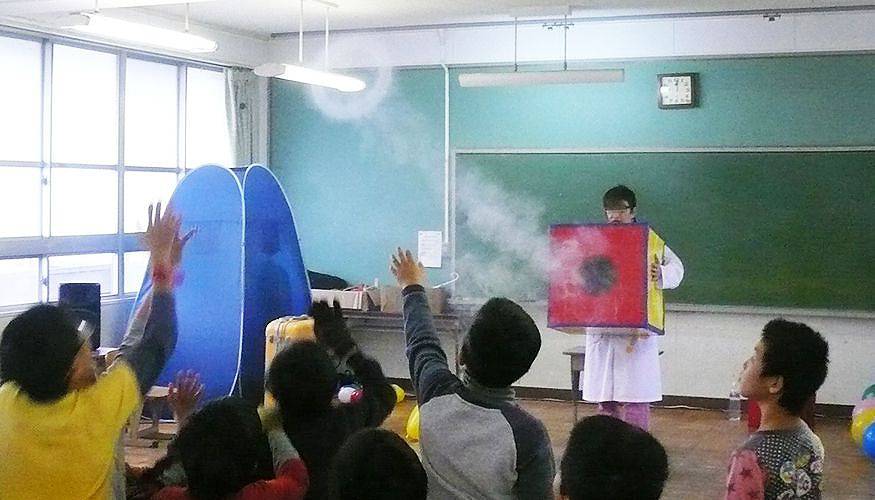 実験はてな先生 空気砲1