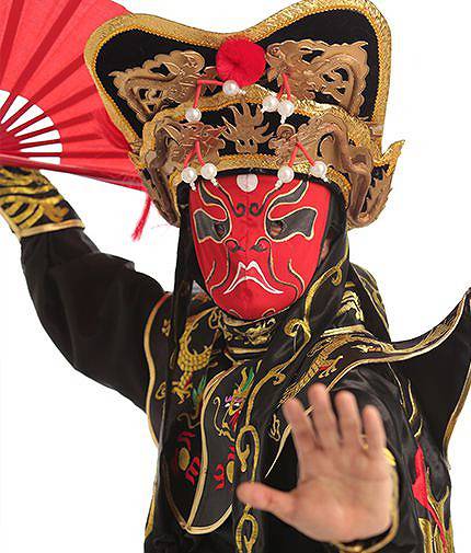 王変面の変面パフォーマンス