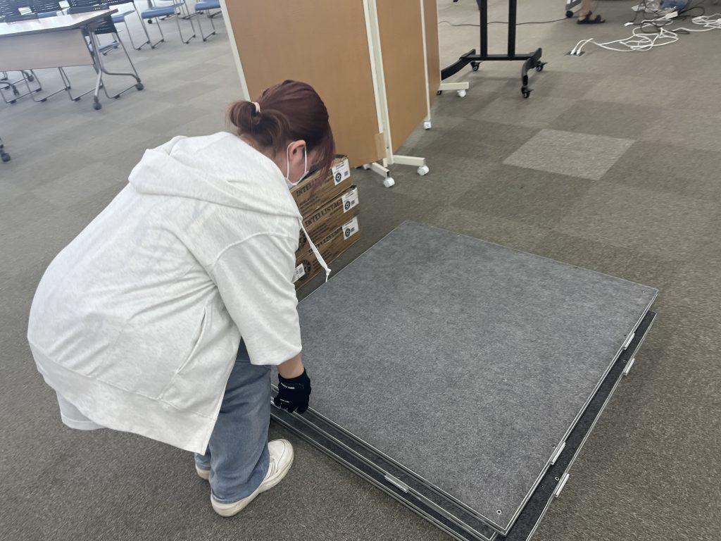 簡単ステージ 現場写真