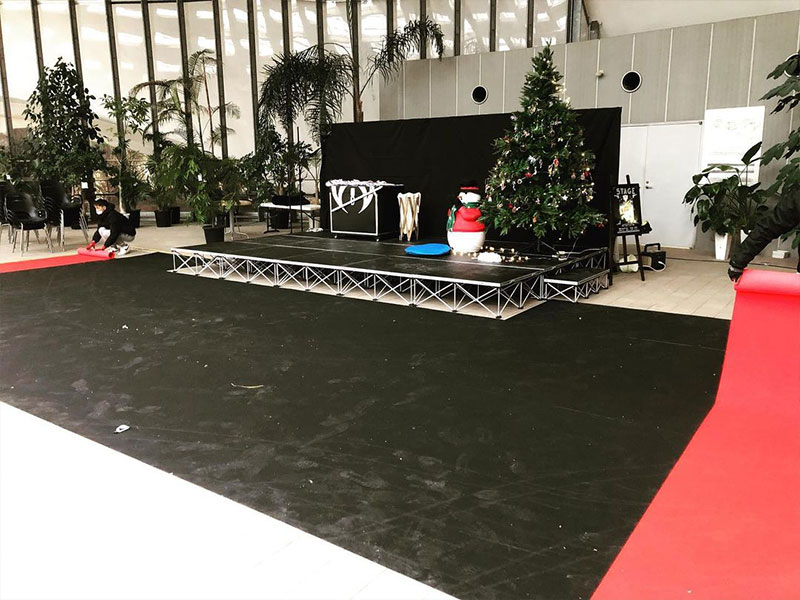 簡単ステージ 現場写真