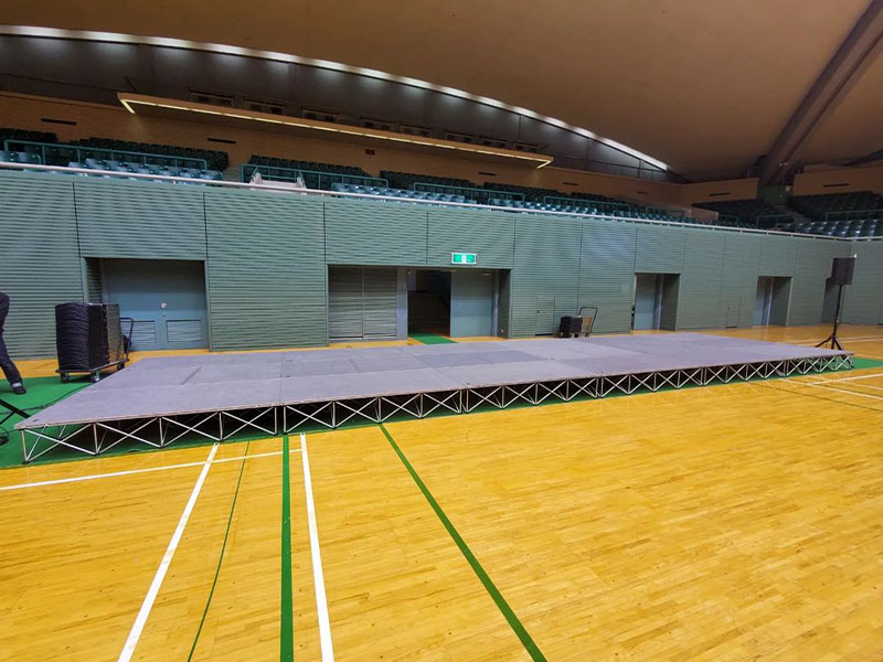 簡単ステージ 現場写真