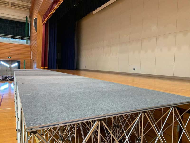 簡単ステージ 現場写真