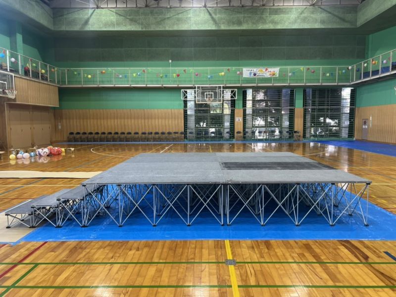 簡単ステージ 盆踊り会場 設営