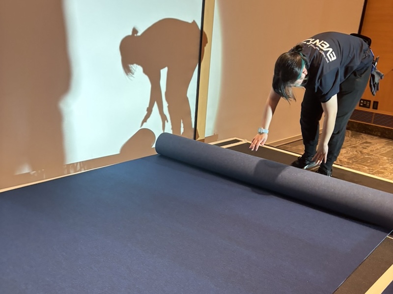 ファッションショー 設営風景