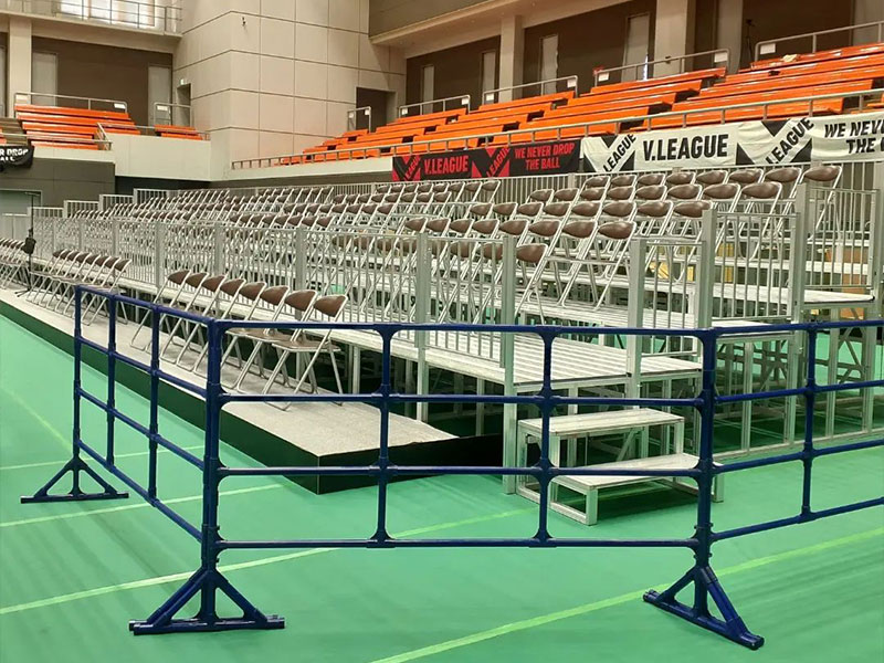 パイプフェンス アミノバリューホールにて使用
