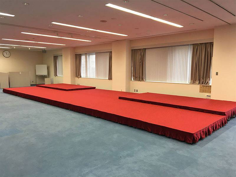 簡単ステージ 設営風景
