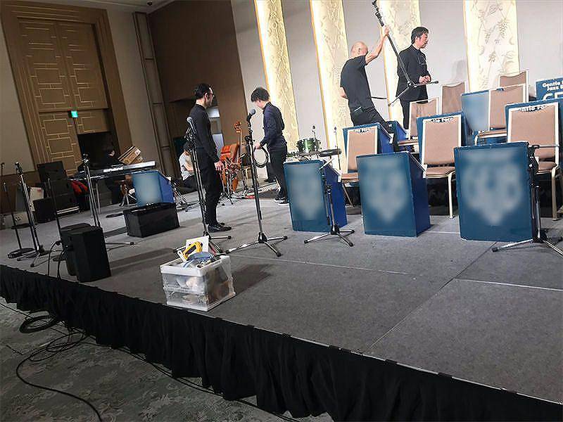 簡単ステージ 設営風景