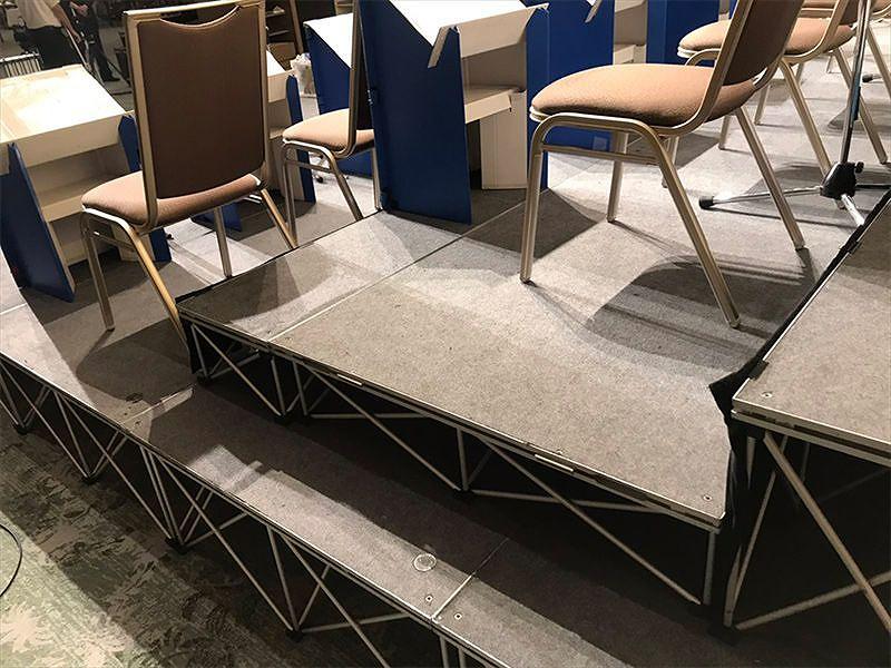 簡単ステージ 現場写真