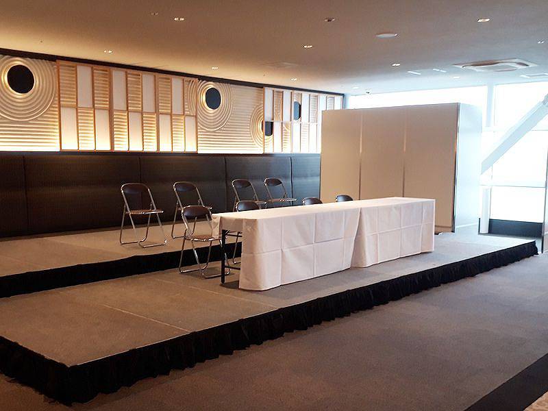 簡単ステージ ホテルで使用