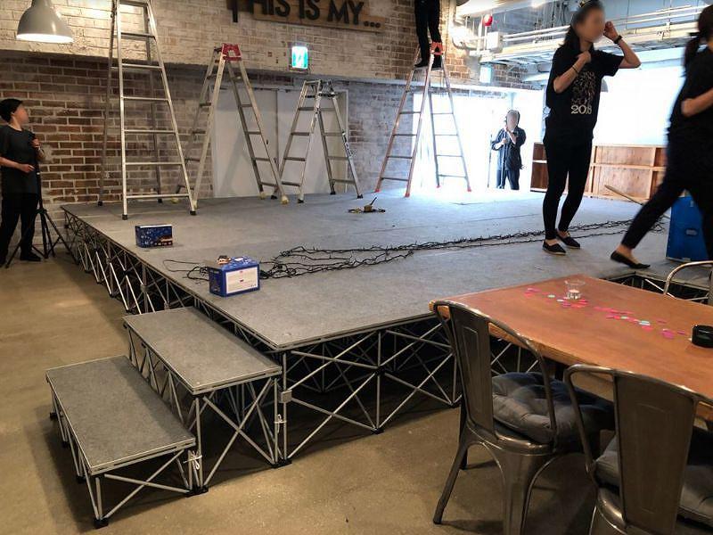 簡単ステージ(H500) 使用風景