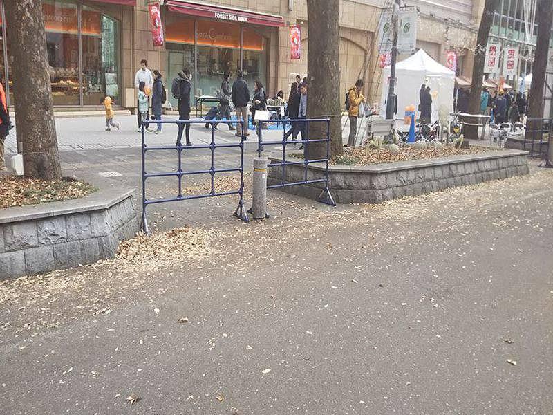 パイプフェンス 使用風景