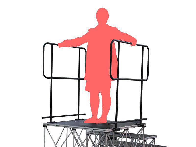 手すり付きステージ