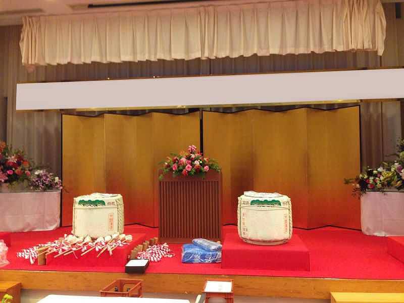 席札プレートスタンション 会場風景