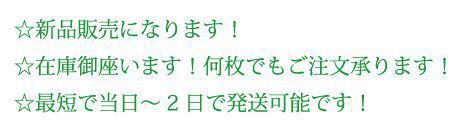 新品販売になります!在庫ございます!何枚でもご注文承ります!