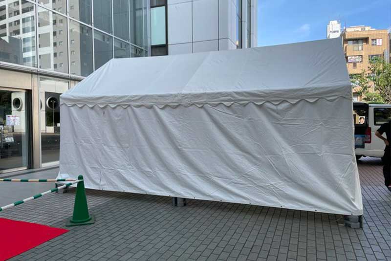 6坪テントの設営
