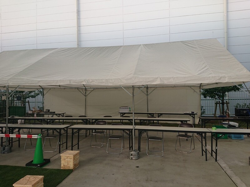 15坪テントの使用例