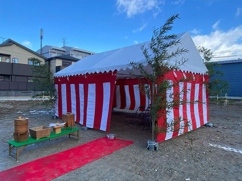 地鎮祭 現場写真