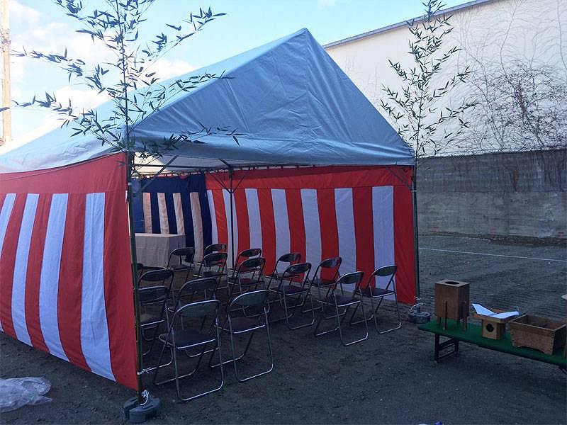 略式地鎮祭施工プラン ご利用風景
