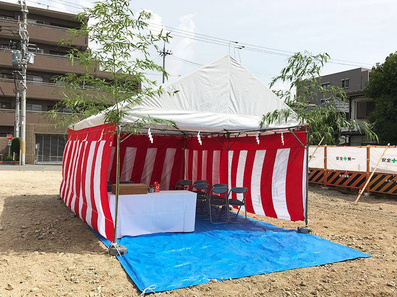 略式地鎮祭 会場の様子