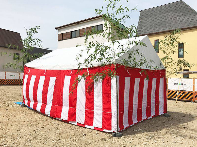 略式地鎮祭 後ろから