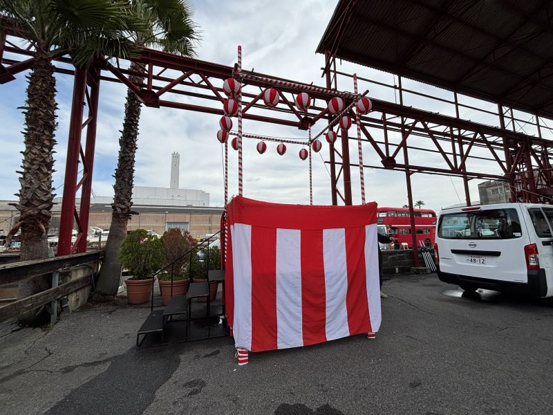 櫓設営 現場写真