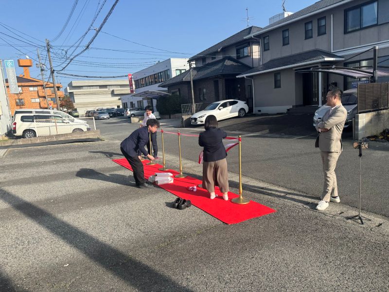 テープカット 現場写真