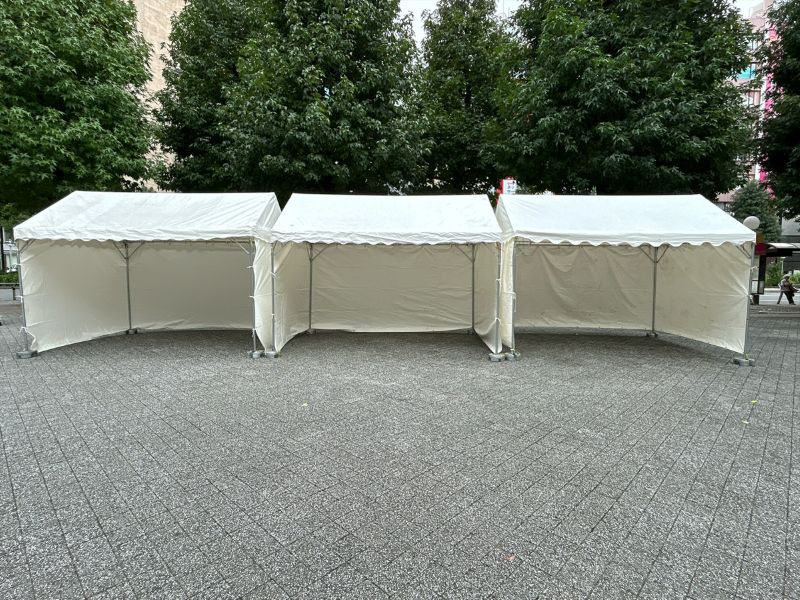 3坪テント 現場設営