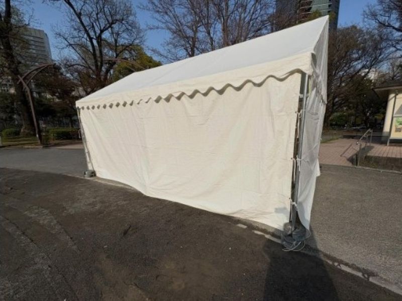 6坪テント 現場写真